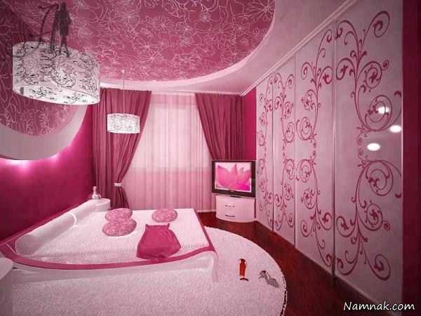 اتاق خواب بنفش یاسی